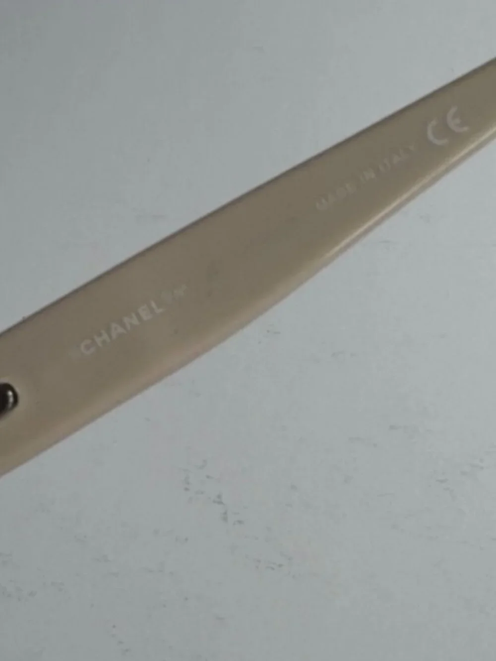 CHANEL eyewear Classic Rectangular w/ Rhinestone CC logo and Case